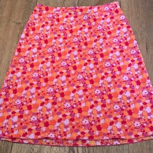 Floral mid length skirt